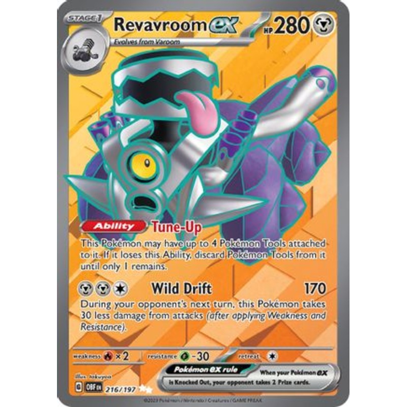 Revavroom ex 216/197  - Holofoil SV03 Obsidian Flames - Ultra Rare
