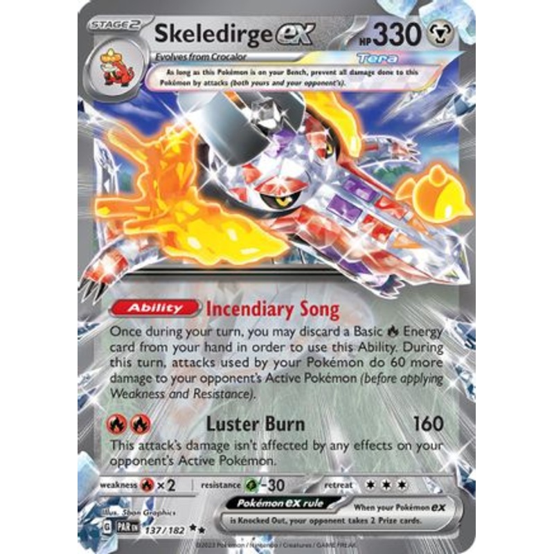 Skeledirge ex 137/182  - Holofoil SV04 Paradox Rift - Double Rare