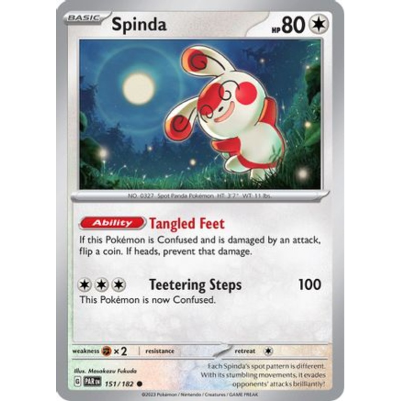 Spinda 151/182  - Reverse Holofoil SV04 Paradox Rift - Common