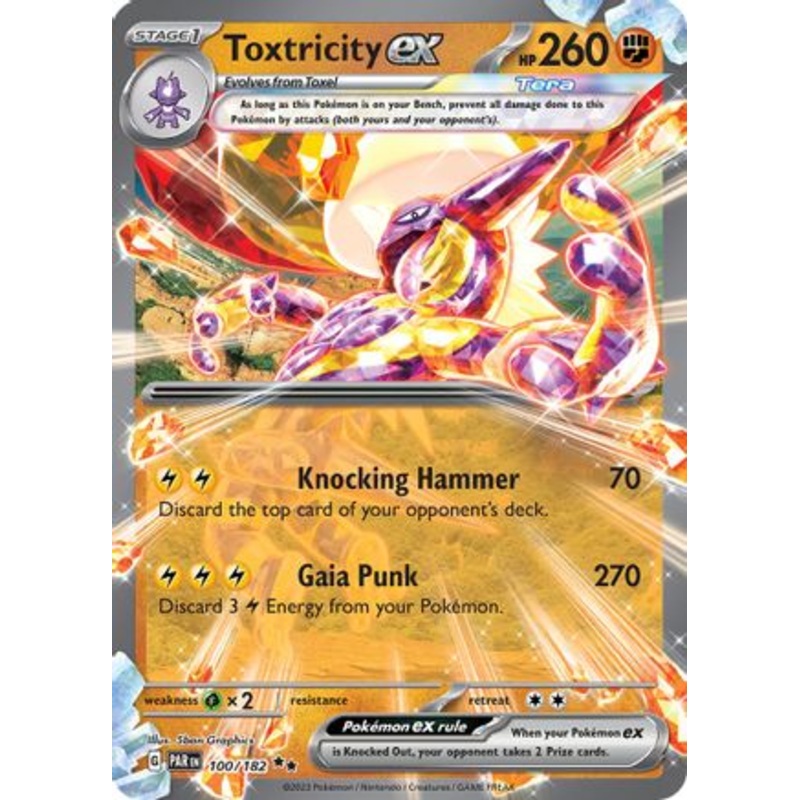 Toxtricity ex 100/182  - Holofoil SV04 Paradox Rift - Double Rare
