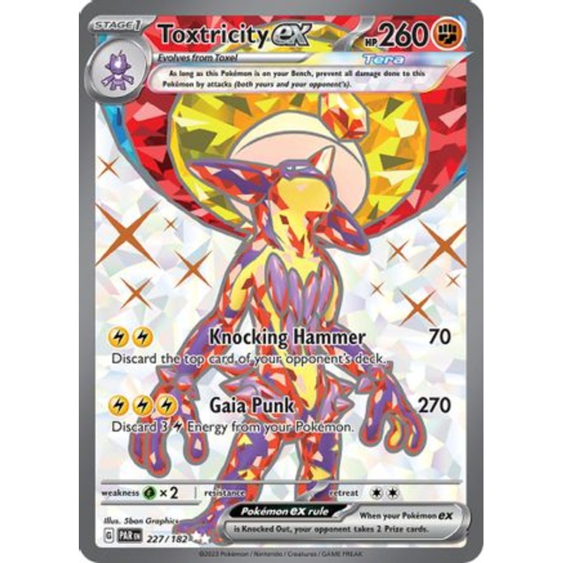 Toxtricity ex 227/182  - Holofoil SV04 Paradox Rift - Ultra Rare