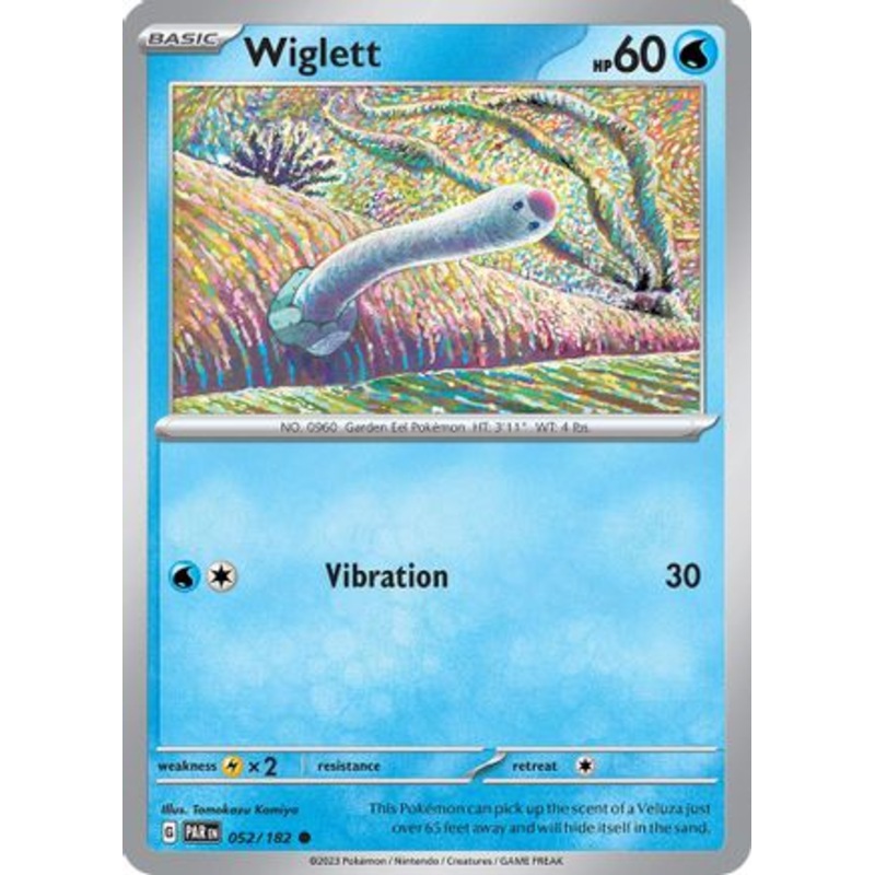 Wiglett 052/182  - Reverse Holofoil SV04 Paradox Rift - Common