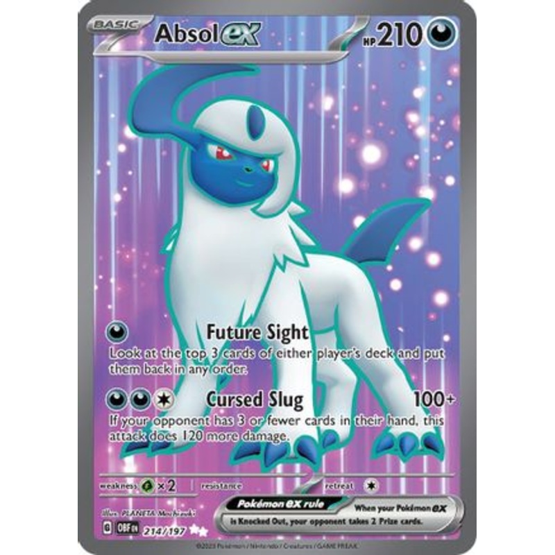 Absol ex 214/197  - Holofoil SV03 Obsidian Flames - Ultra Rare