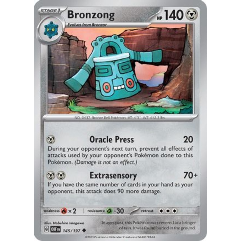 Bronzong 145/197  SV03 Obsidian Flames - Uncommon