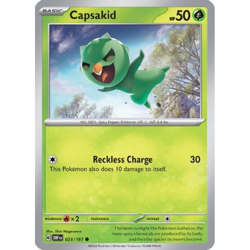 Capsakid 023/197  SV03 Obsidian Flames - Common