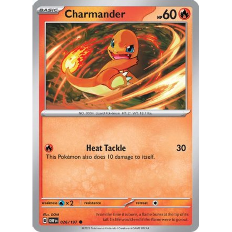 Charmander 026/197  SV03 Obsidian Flames - Common