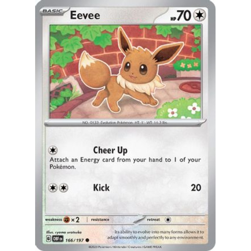 Eevee 166/197  SV03 Obsidian Flames - Common