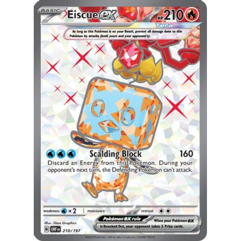 Eiscue ex 210/197  - Holofoil SV03 Obsidian Flames - Ultra Rare