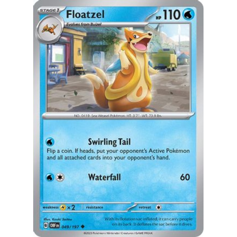Floatzel 049/197  SV03 Obsidian Flames - Uncommon