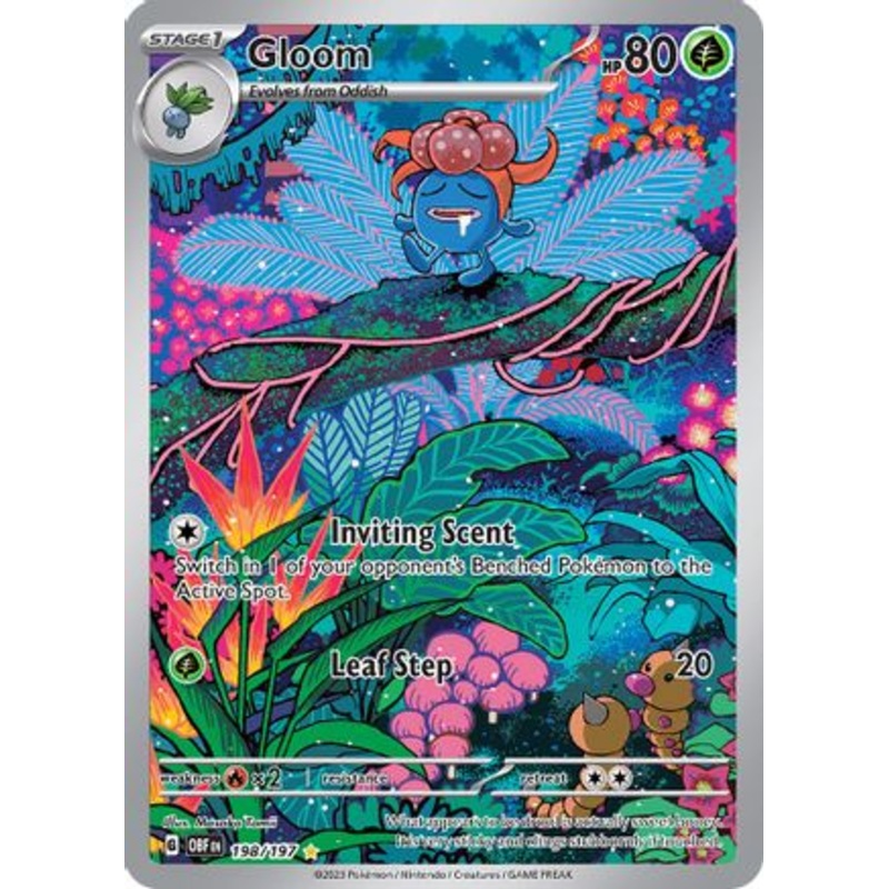 Gloom 198/197  - Holofoil SV03 Obsidian Flames - Illustration Rare