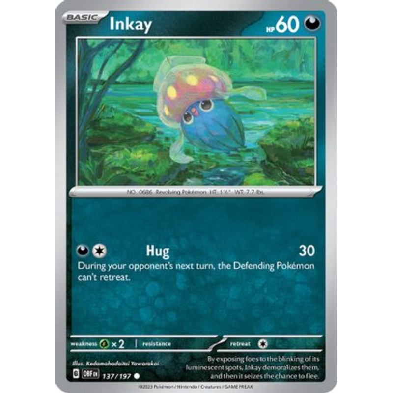 Inkay 137/197  SV03 Obsidian Flames - Common