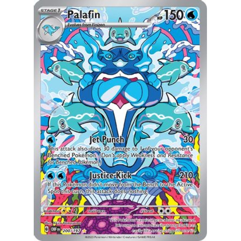 Palafin 200/197  - Holofoil SV03 Obsidian Flames - Illustration Rare