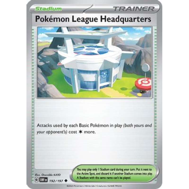 Pokemon League Headquarters 192/197  SV03 Obsidian Flames - Uncommon