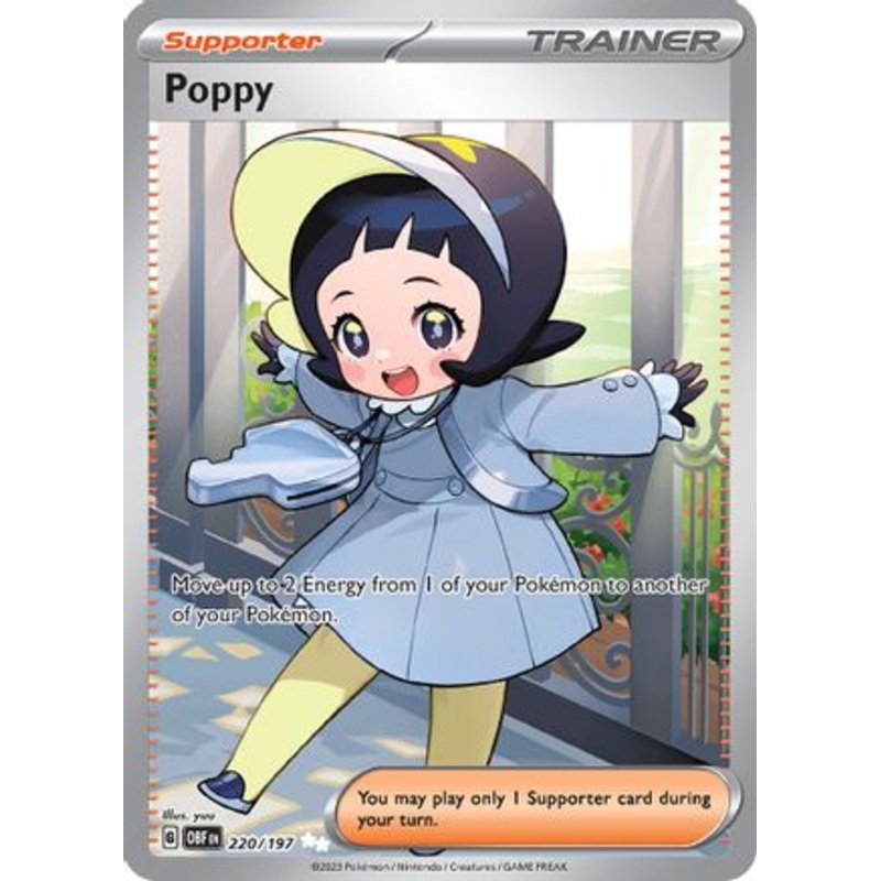 Poppy 220/197  - Holofoil SV03 Obsidian Flames - Ultra Rare