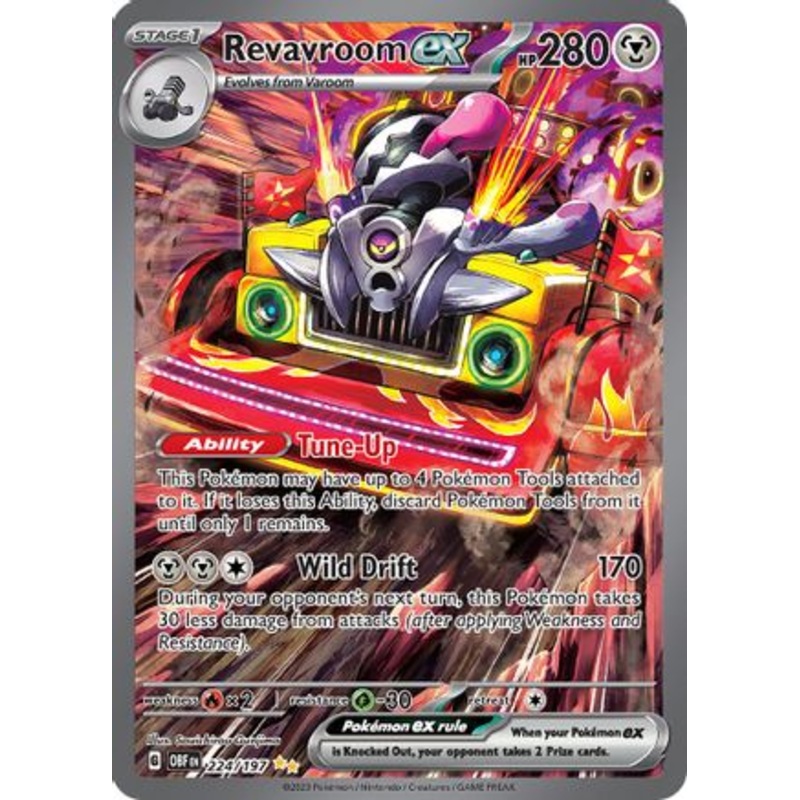 Revavroom ex 224/197  - Holofoil SV03 Obsidian Flames - Special Illustration Rare