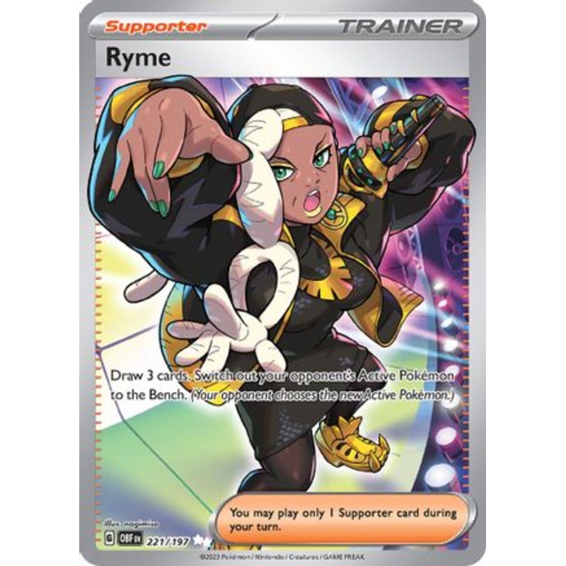 Ryme 221/197  - Holofoil SV03 Obsidian Flames - Ultra Rare