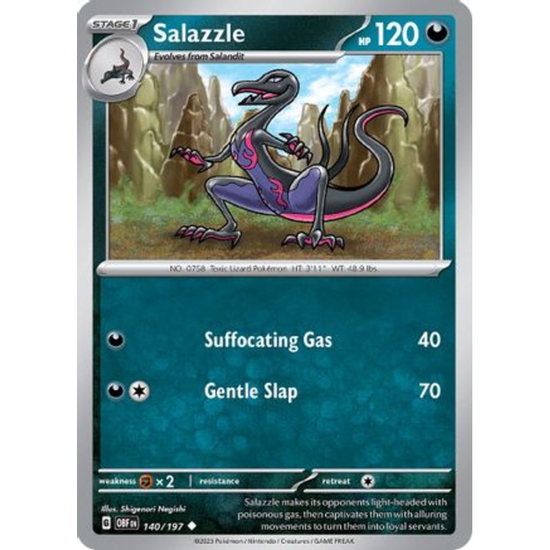 Salazzle 140/197  SV03 Obsidian Flames - Uncommon