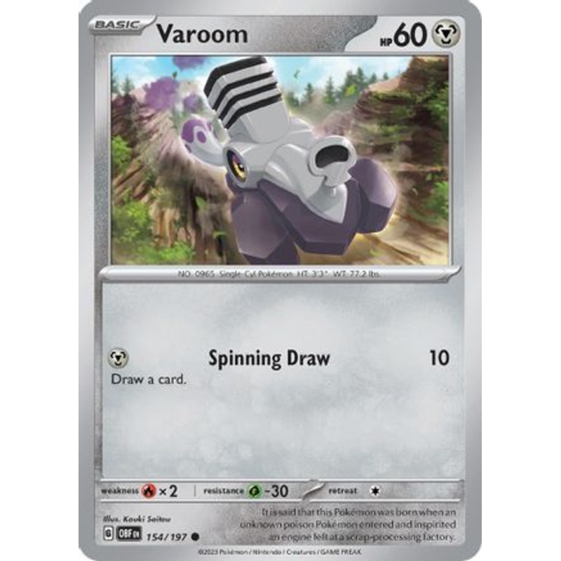 Varoom 154/197  SV03 Obsidian Flames - Common