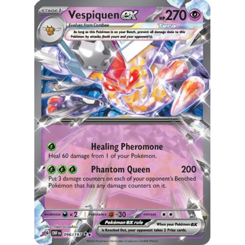Vespiquen ex 096/197  - Holofoil SV03 Obsidian Flames - Double Rare