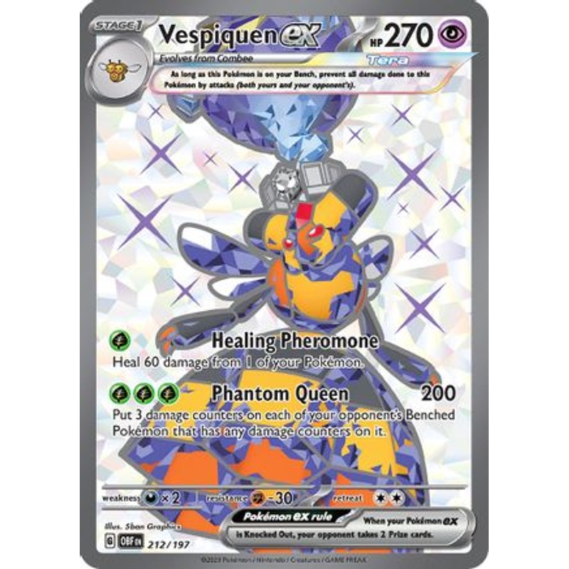 Vespiquen ex 212/197  - Holofoil SV03 Obsidian Flames - Ultra Rare