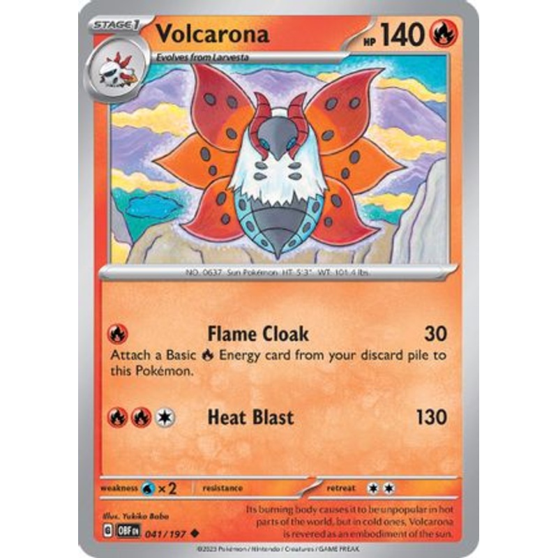 Volcarona 041/197  SV03 Obsidian Flames - Uncommon