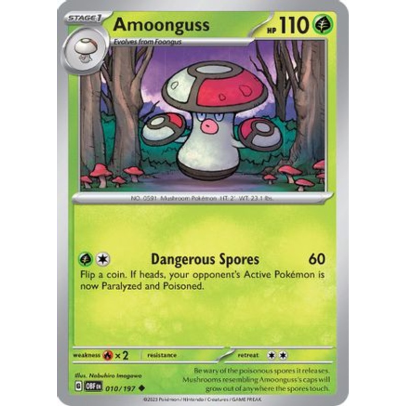 Amoonguss 010/197  SV03 Obsidian Flames - Uncommon