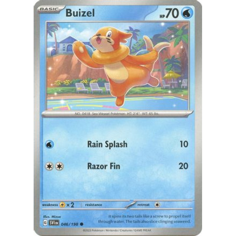 Buizel 046/198  - Reverse Holofoil SV01 Scarlet & Violet Base Set - Common