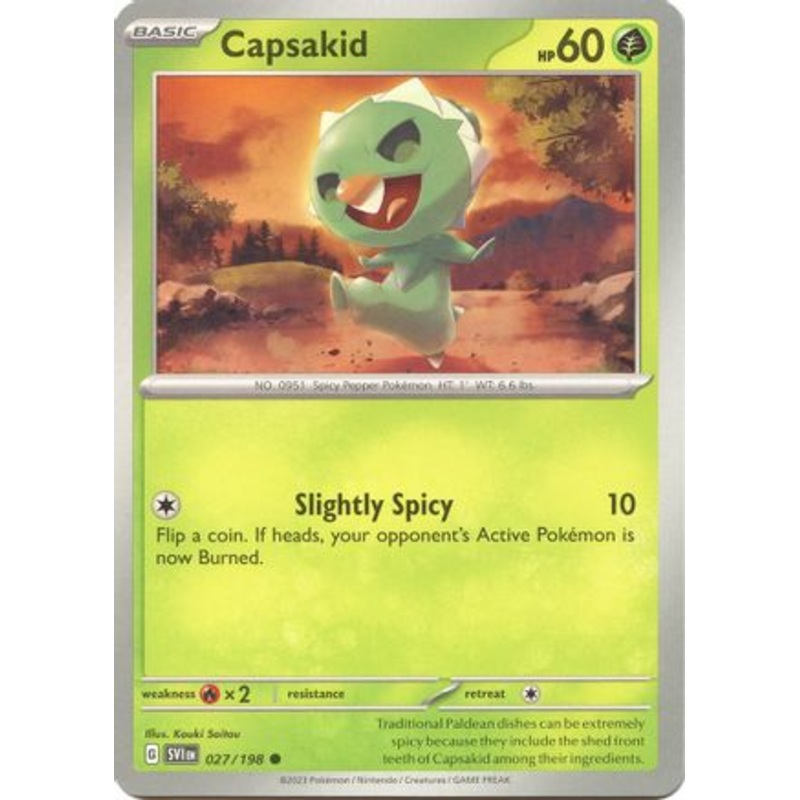 Capsakid 027/198  SV01 Scarlet & Violet Base Set - Common