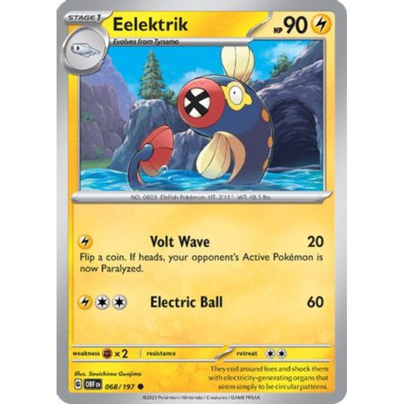Eelektrik 068/197  SV03 Obsidian Flames - Common