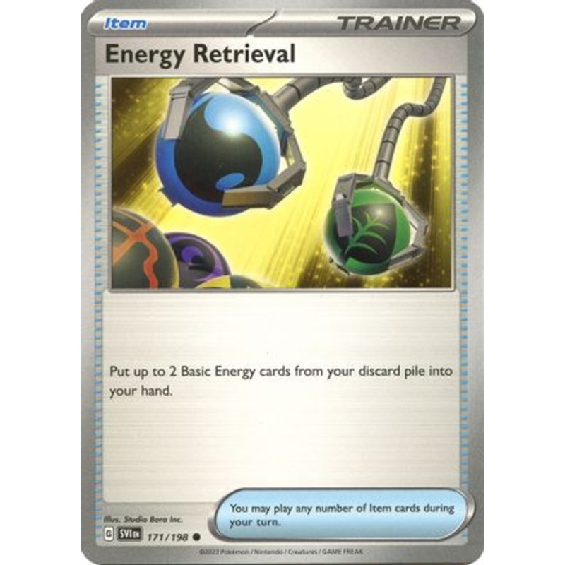 Energy Retrieval 171/198  - Reverse Holofoil SV01 Scarlet & Violet Base Set - Common