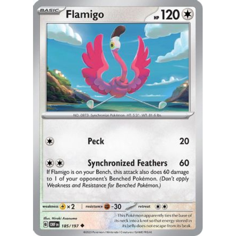 Flamigo 185/197  SV03 Obsidian Flames - Uncommon