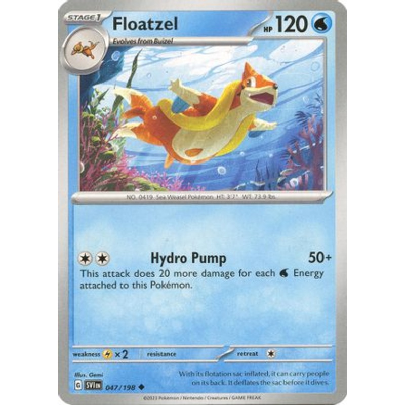 Floatzel 047/198  SV01 Scarlet & Violet Base Set - Uncommon