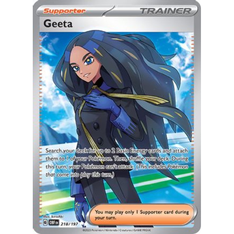 Geeta 218/197  - Holofoil SV03 Obsidian Flames - Ultra Rare