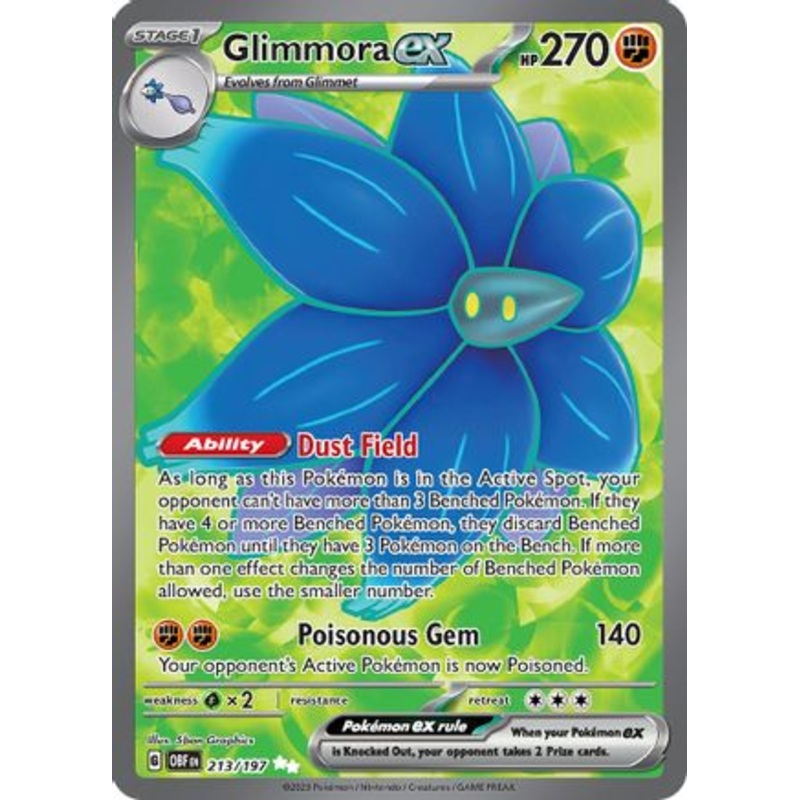 Glimmora ex 213/197  - Holofoil SV03 Obsidian Flames - Ultra Rare