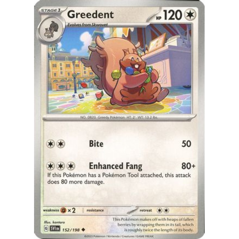 Greedent 152/198  SV01 Scarlet & Violet Base Set - Uncommon