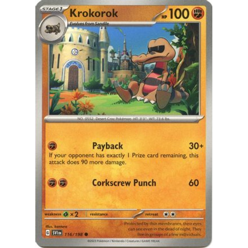 Krokorok 116/198  SV01 Scarlet & Violet Base Set - Common