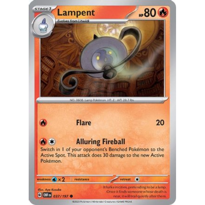 Lampent 037/197  SV03 Obsidian Flames - Common