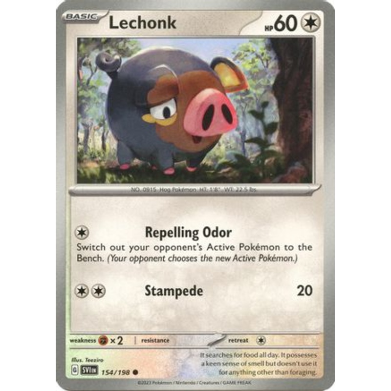 Lechonk 154/198  SV01 Scarlet & Violet Base Set - Common