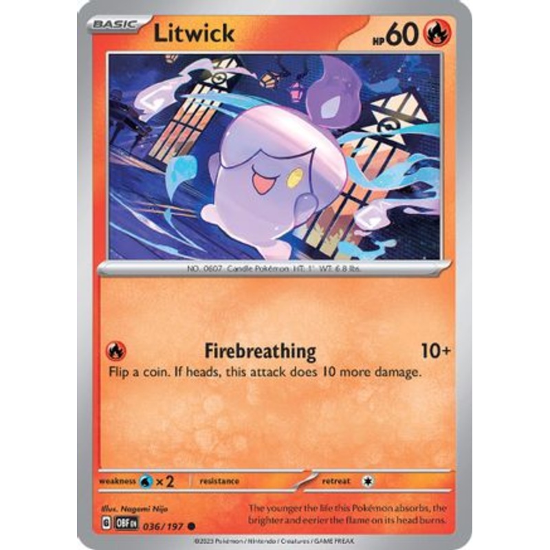 Litwick 036/197  SV03 Obsidian Flames - Common
