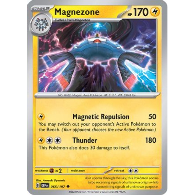Magnezone 065/197  - Reverse Holofoil SV03 Obsidian Flames - Uncommon
