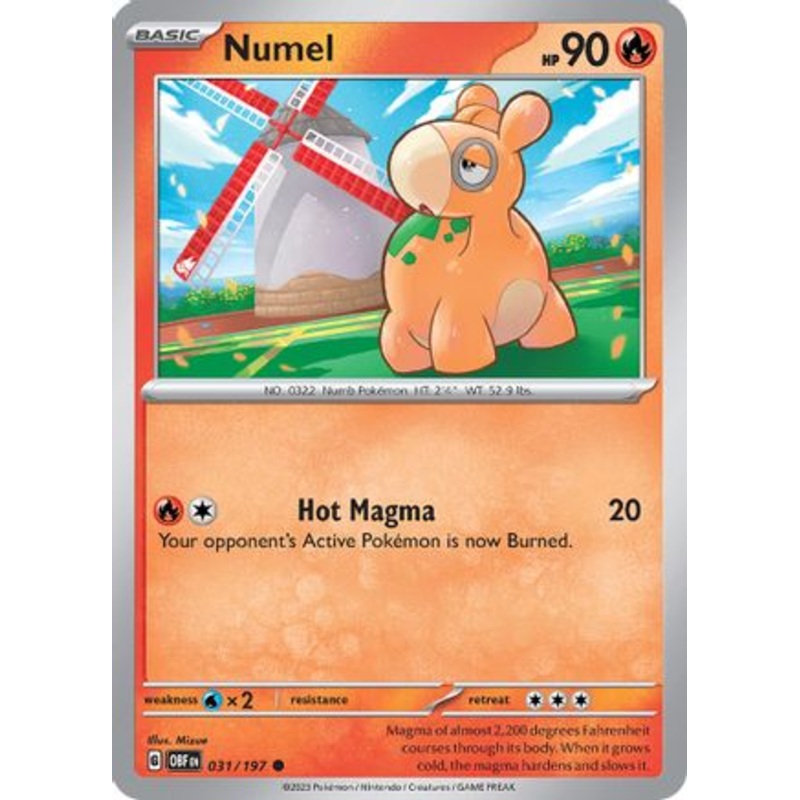 Numel 031/197  SV03 Obsidian Flames - Common