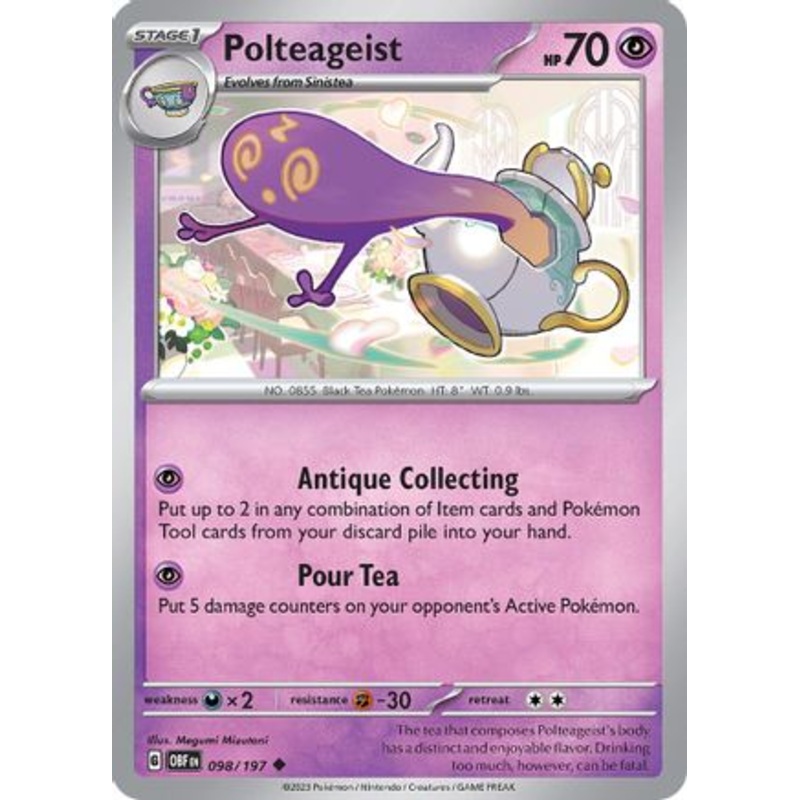 Polteageist 098/197  SV03 Obsidian Flames - Uncommon