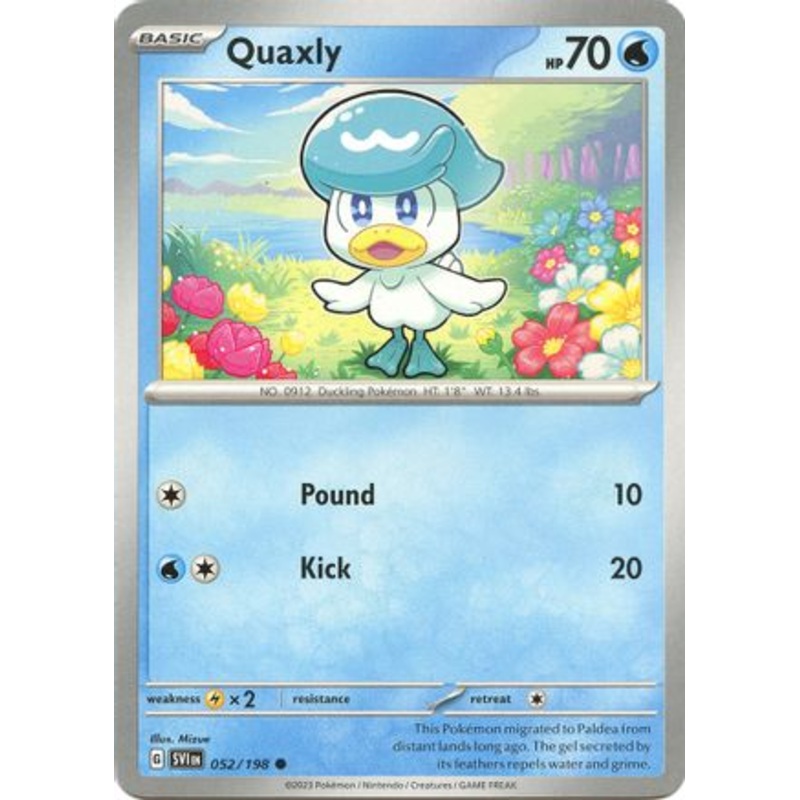 Quaxly 052/198  SV01 Scarlet & Violet Base Set - Common