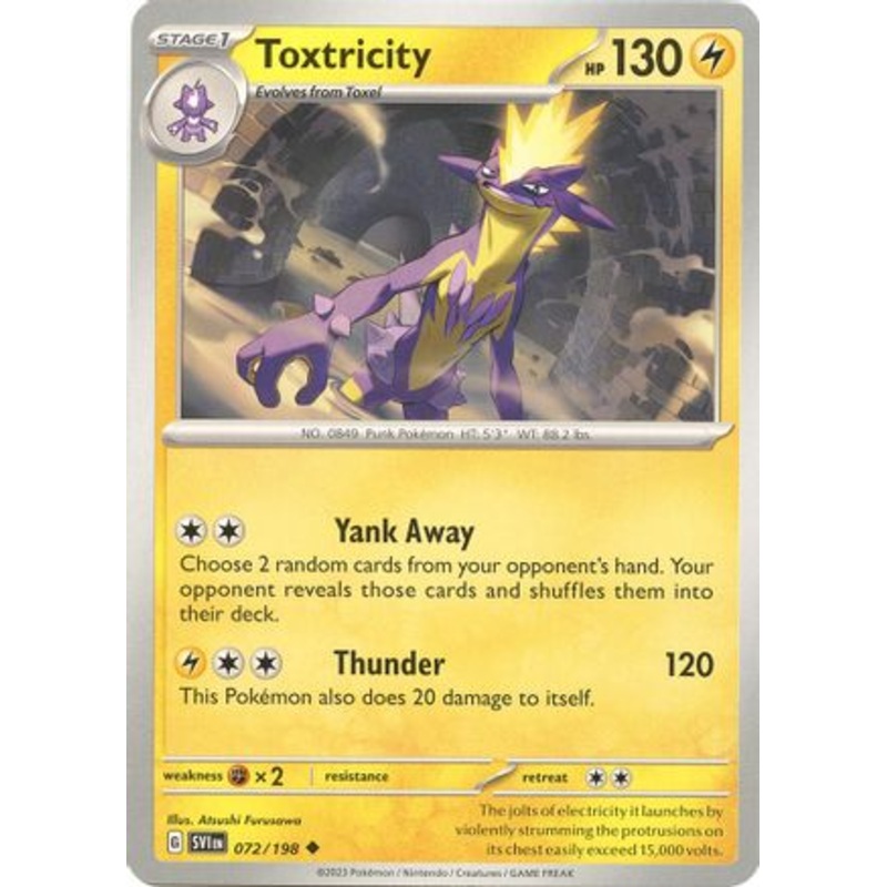Toxtricity 072/198  SV01 Scarlet & Violet Base Set - Uncommon