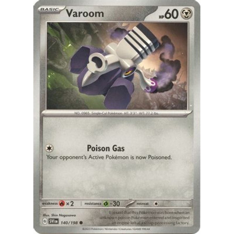 Varoom 140/198  SV01 Scarlet & Violet Base Set - Common