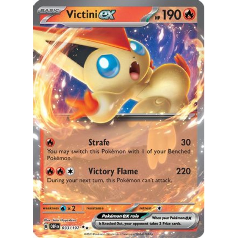 Victini ex 033/197  - Holofoil SV03 Obsidian Flames - Double Rare