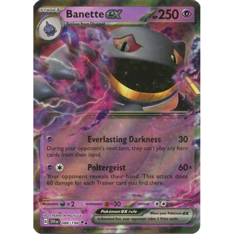 Banette ex 088/198  - Holofoil SV01 Scarlet & Violet Base Set - Double Rare