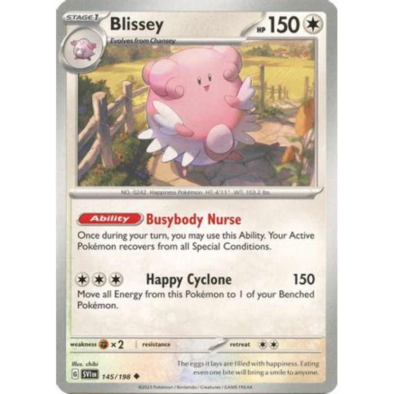 Blissey 145/198  - Reverse Holofoil SV01 Scarlet & Violet Base Set - Uncommon