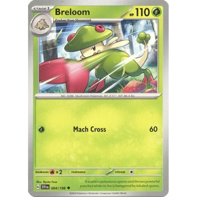 Breloom 004/198  SV01 Scarlet & Violet Base Set - Uncommon