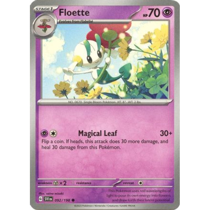 Floette 092/198  - Reverse Holofoil SV01 Scarlet & Violet Base Set - Common